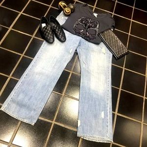 🌳Boy-Cut Low Waist Distressed Jeans